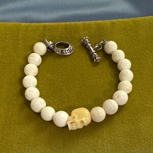 King Baby Beaded Skull Bracelet